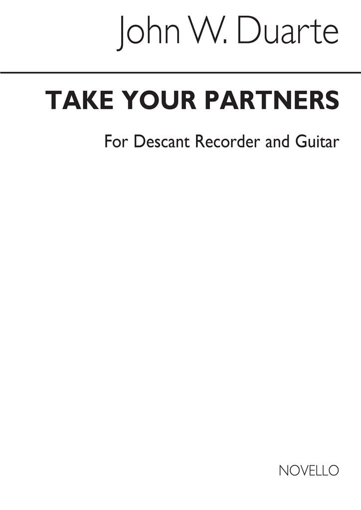 Take Your Partners for Descant Recorder and Guitar